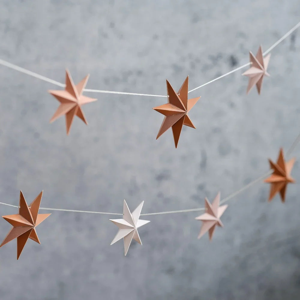 3D Stars Paper Bunting