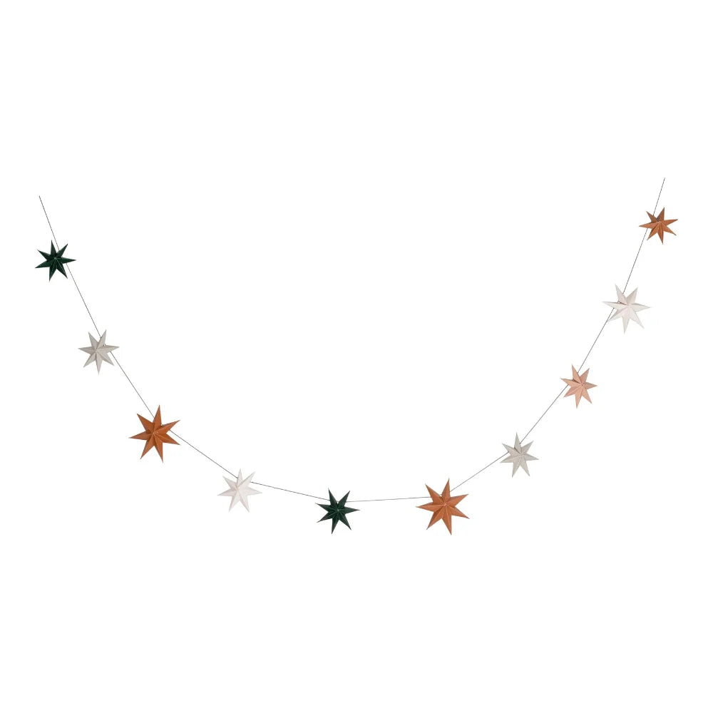 3D Stars Paper Bunting