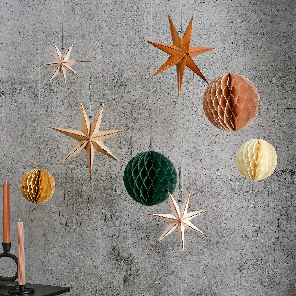 3D Paper Stars Hanging Decoration