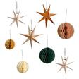 3D Paper Stars Hanging Decoration