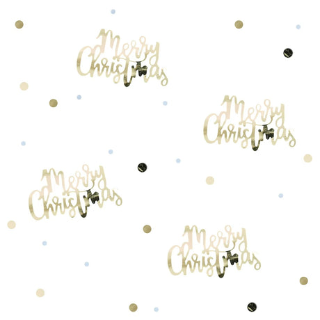 Gold Script Christmas Confetti