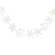Let It Snow Glitter Snowflake Garland