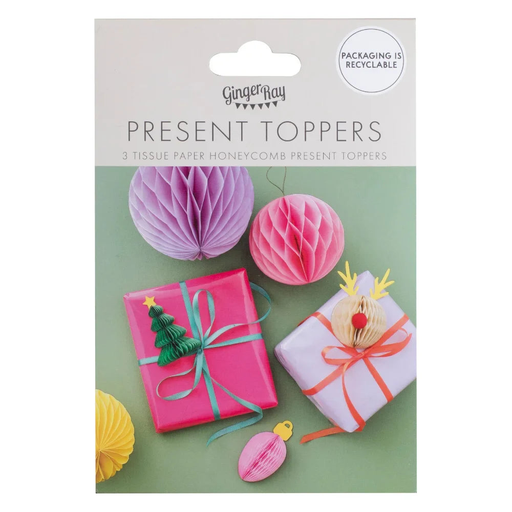 Honeycomb Present Toppers