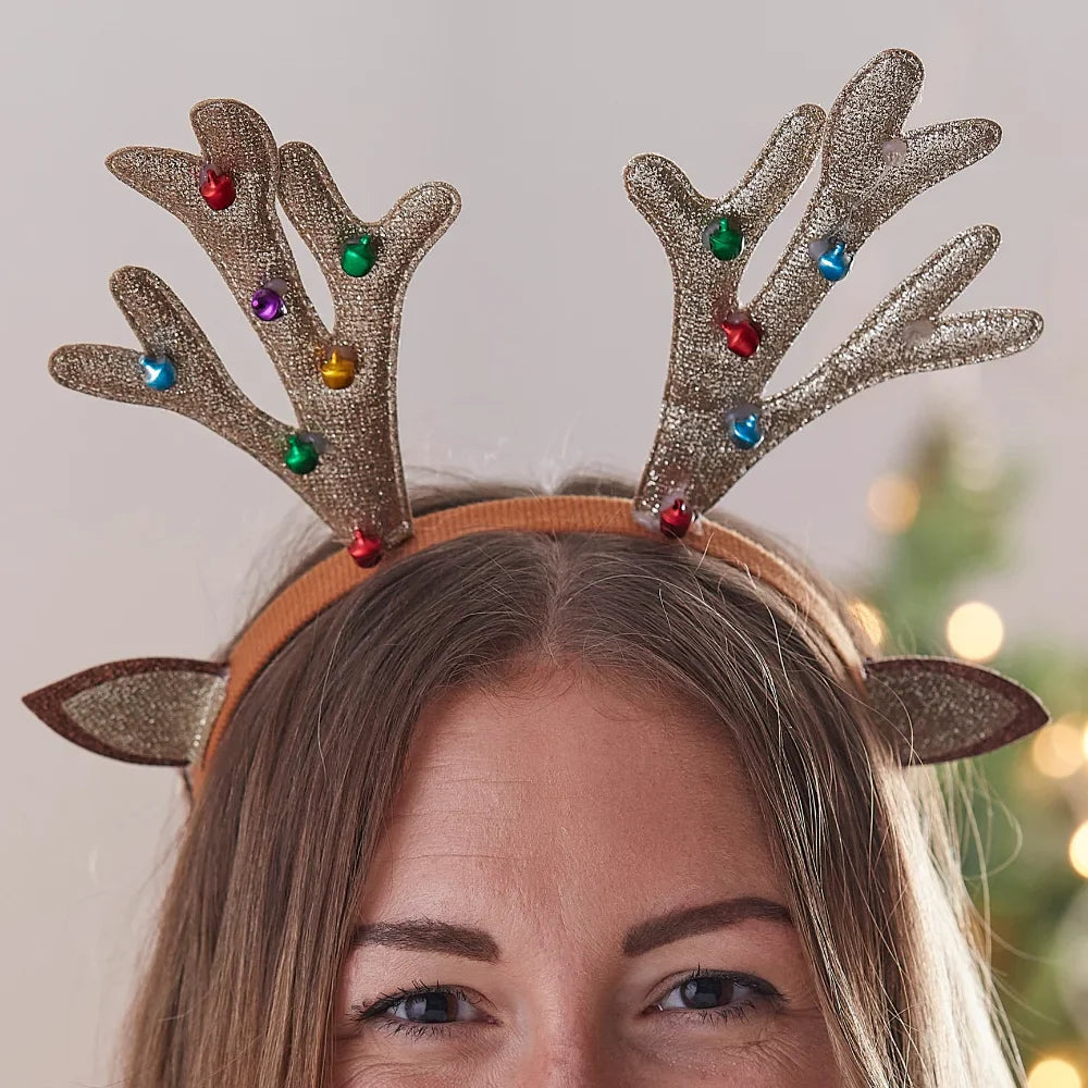 Merry Everything Reindeer Antlers Headband