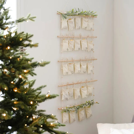 Hanging Advent Calendar w/ Foliage