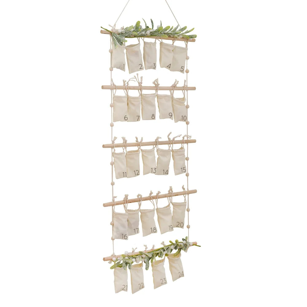 Hanging Advent Calendar w/ Foliage