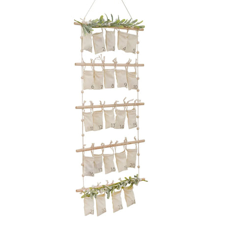 Hanging Advent Calendar w/ Foliage