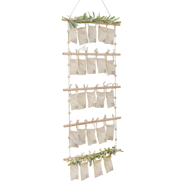 Hanging Advent Calendar w/ Foliage