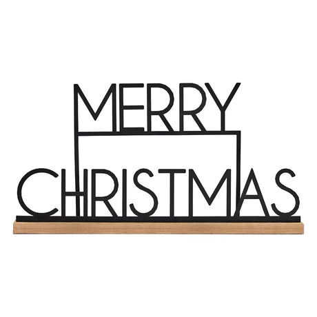 Nordic Noel Merry Christmas Metal Sign