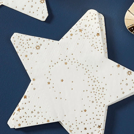 Pop The Bubbly Star Shaped Paper Napkins