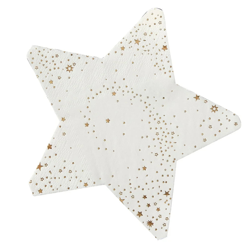 Pop The Bubbly Star Shaped Paper Napkins