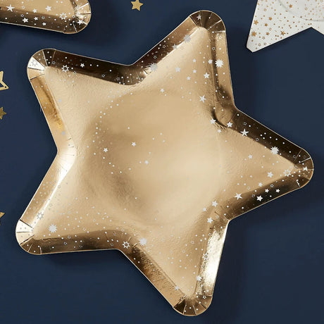 Pop The Bubbly Star Shaped Paper Plates