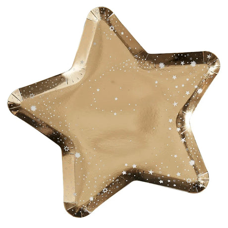 Pop The Bubbly Star Shaped Paper Plates