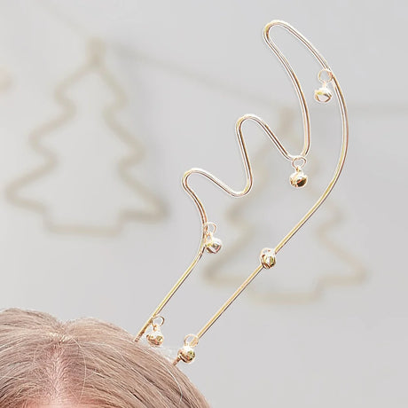 Gold Wiire Antler w/ Bells Headband
