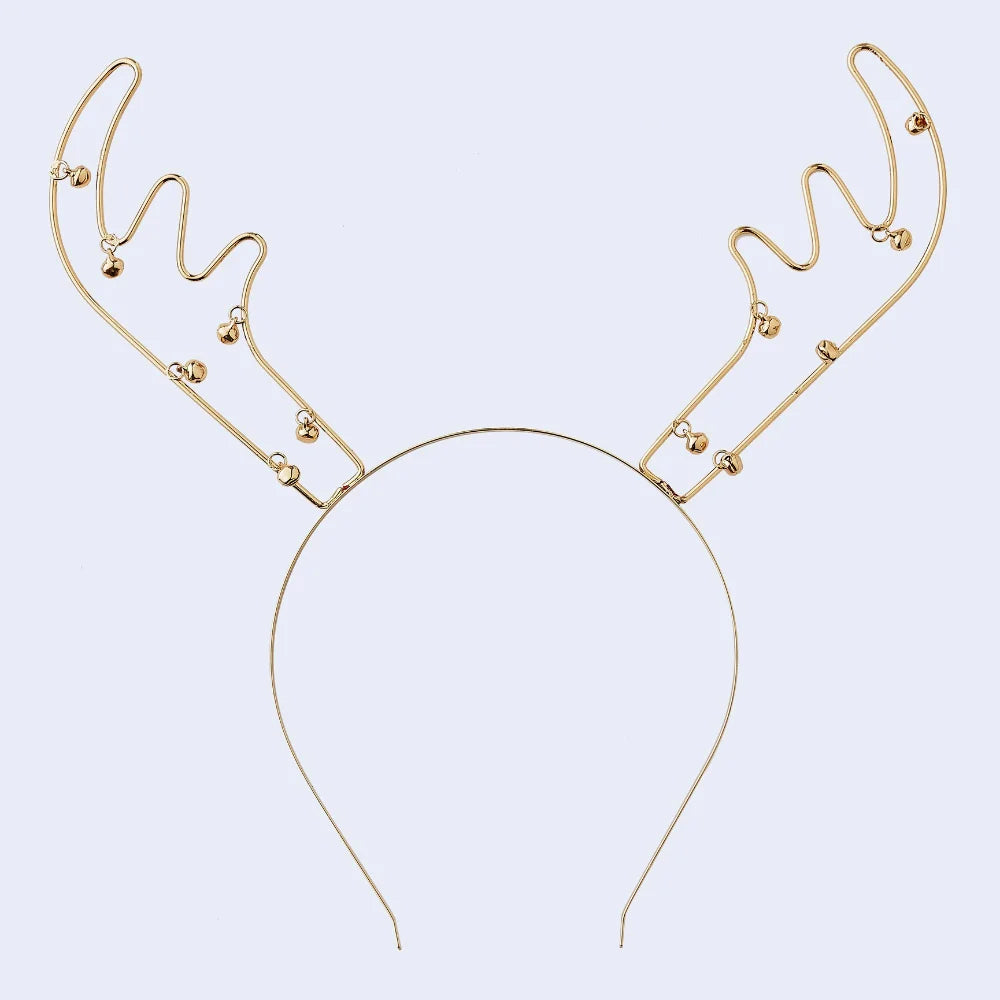 Gold Wiire Antler w/ Bells Headband