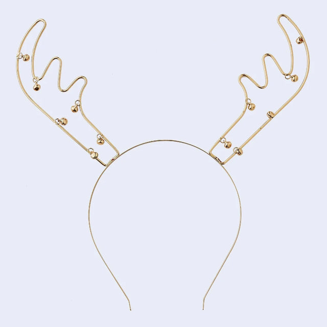 Gold Wiire Antler w/ Bells Headband