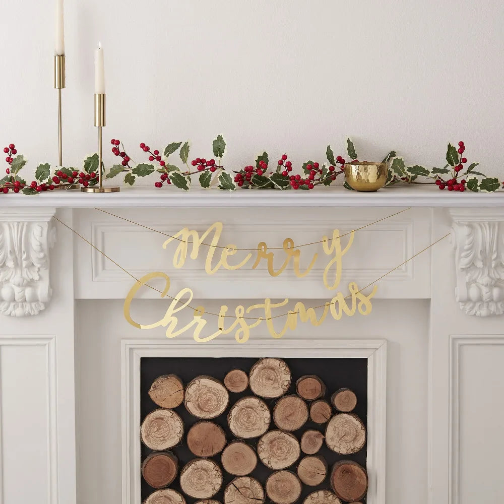 Traditional Touches Merry Christmas Paper Plate