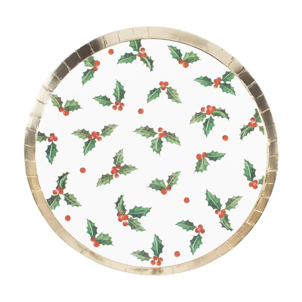 Traditional Touches Merry Christmas Paper Plate