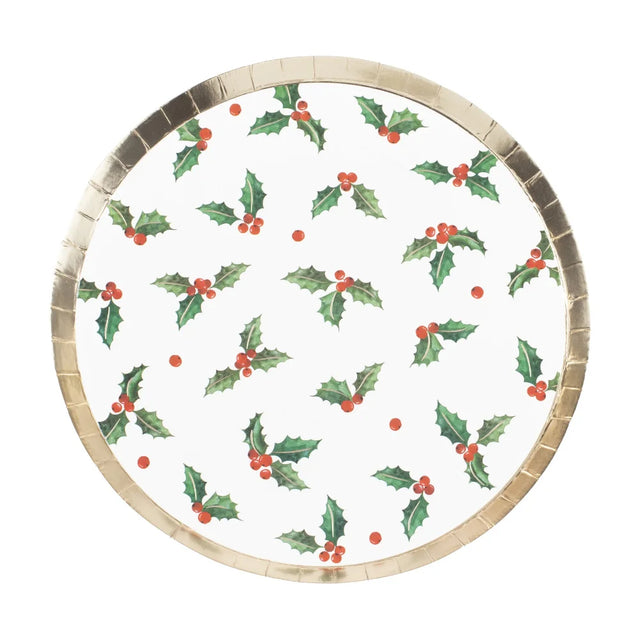 Traditional Touches Merry Christmas Paper Plate