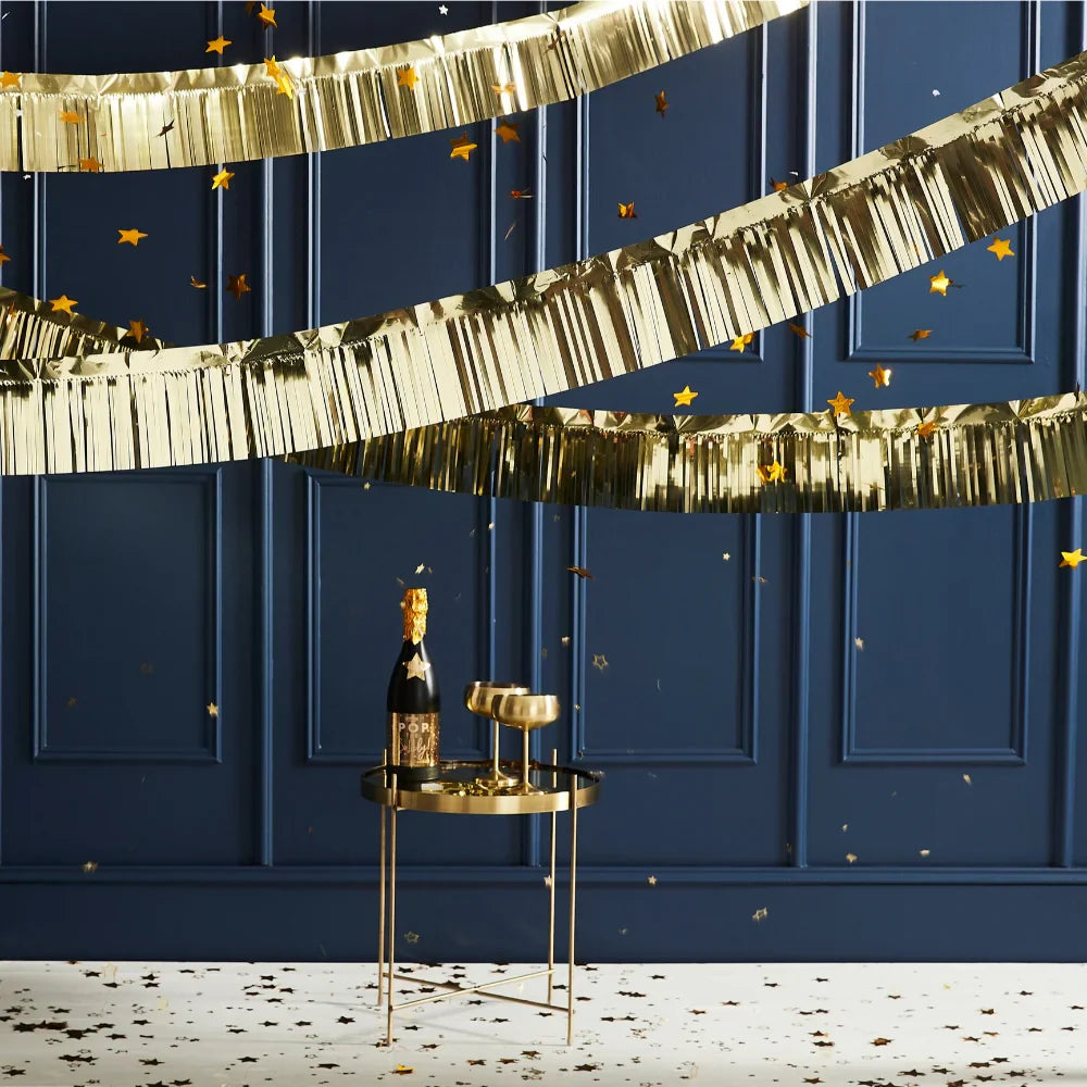 Pop The Bubbly Fringe Foil Garland