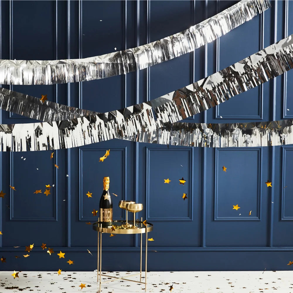 Pop The Bubbly Fringe Foil Garland