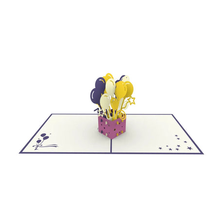 Birthday Balloons Pop Up Card