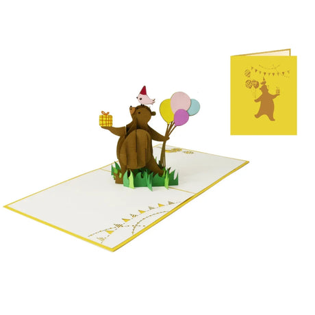 The Bear Birthday Pop Up Card