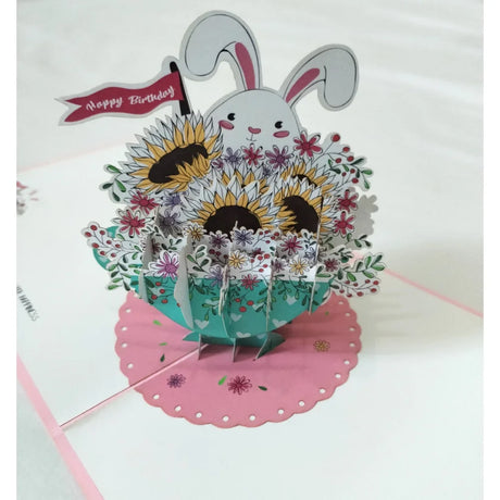 Flower Bouquet Pop Up Card