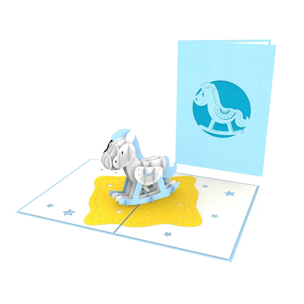 Rocking Horse (boy) Pop Up Card