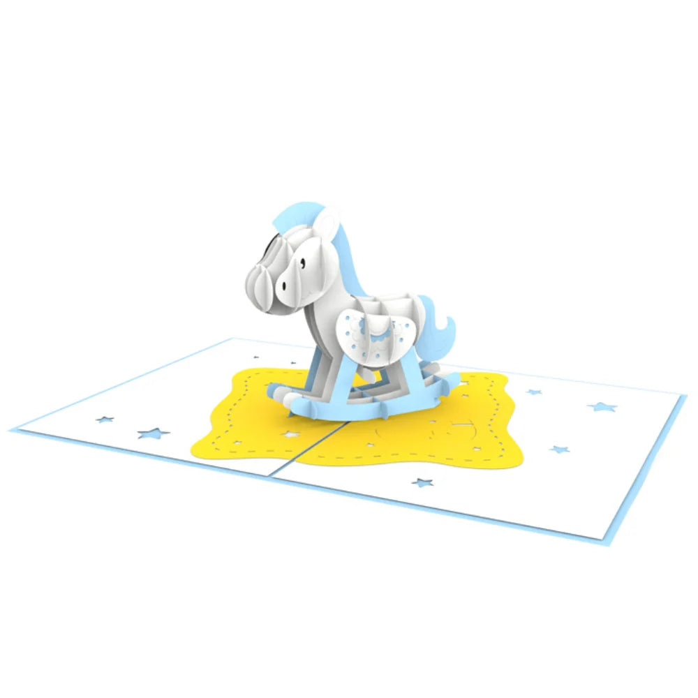 Rocking Horse (boy) Pop Up Card