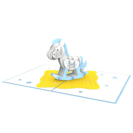 Rocking Horse (boy) Pop Up Card