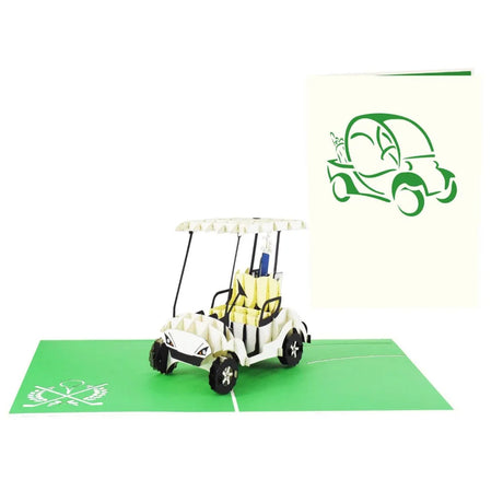 Golf car Pop Up Card