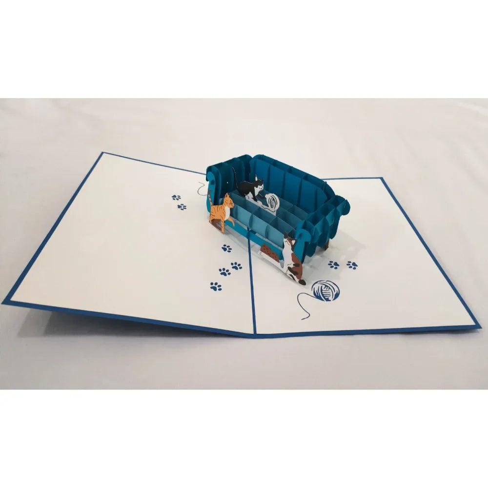 Cats Pop Up Card