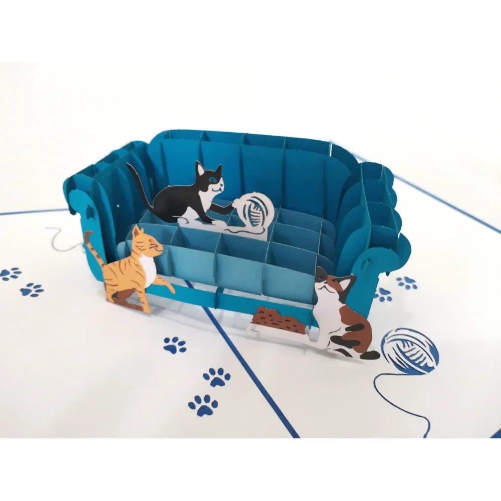 Cats Pop Up Card
