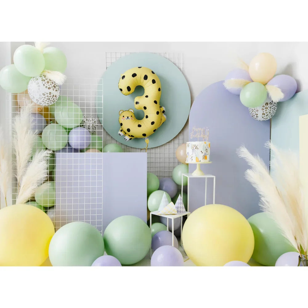 Foil Balloon Number 3 - Cheetah