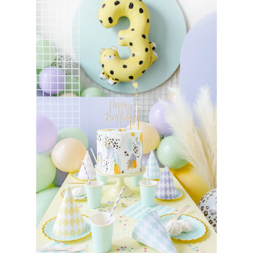 Foil Balloon Number 3 - Cheetah