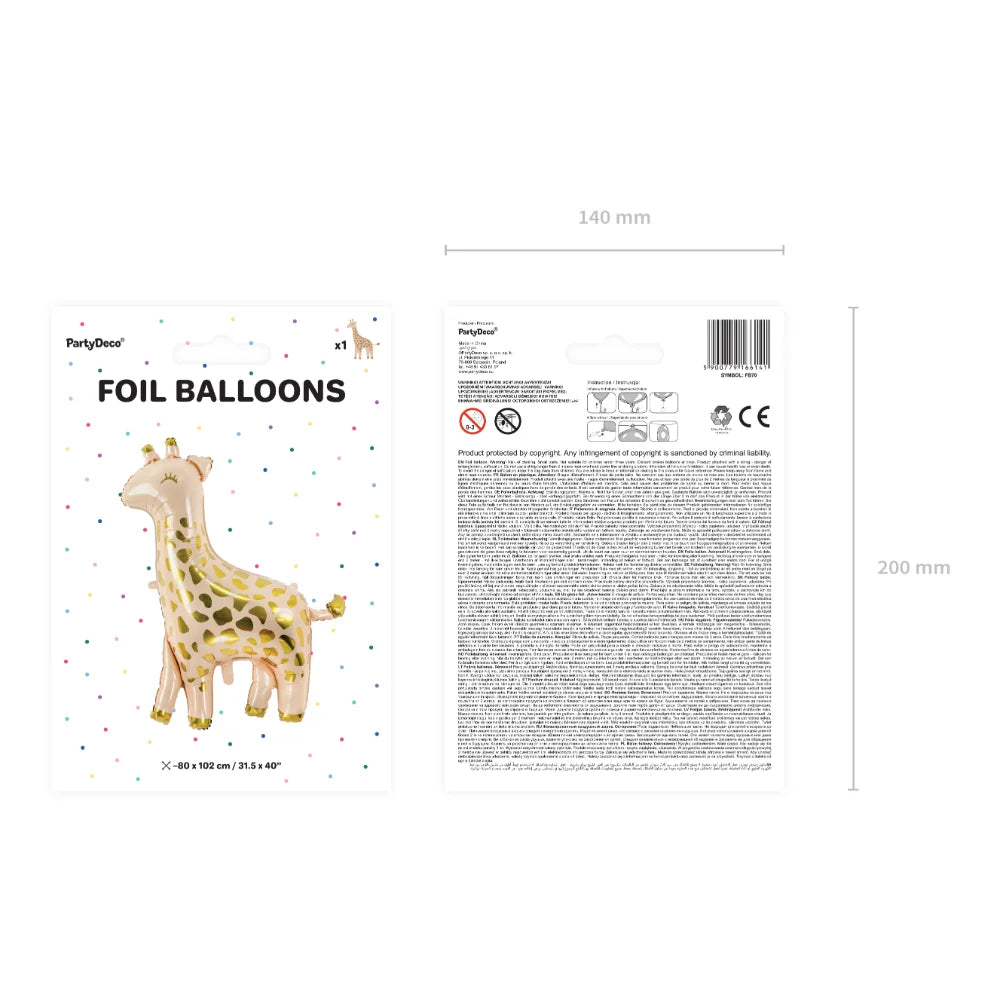 Foil Balloon - Giraffe