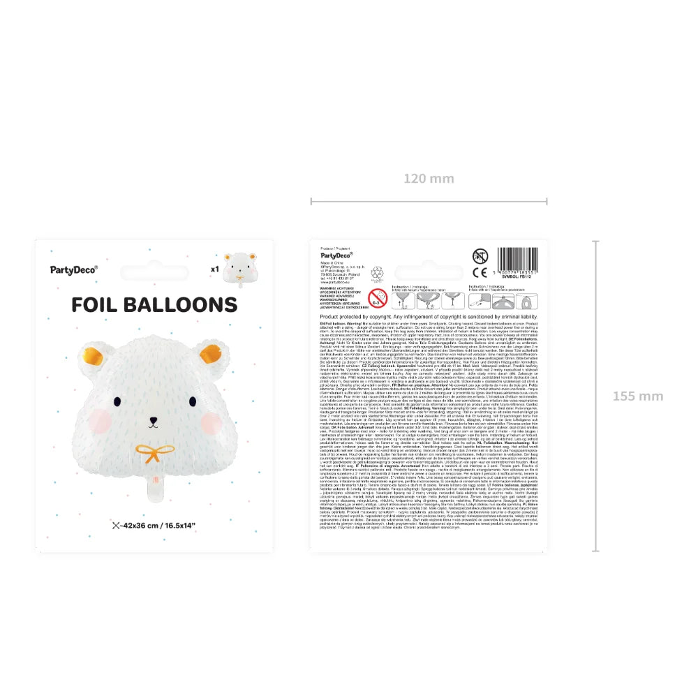 Foil Balloon - Polar Bear