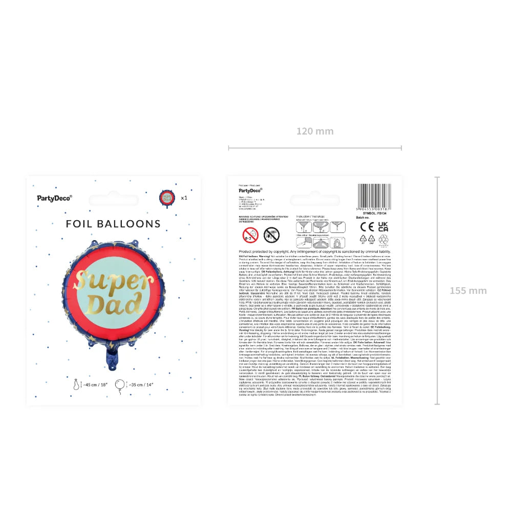 Foil balloon Super Dad