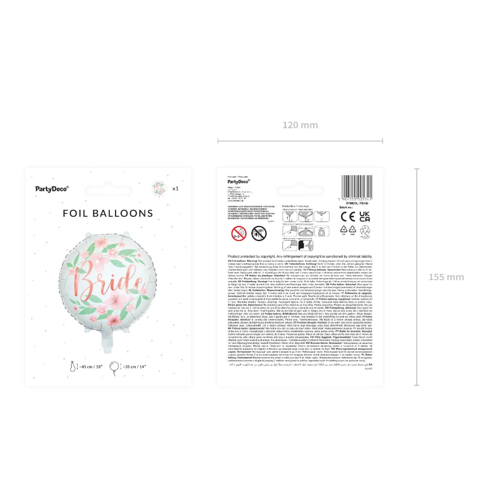 Flower Bride Foil Balloon