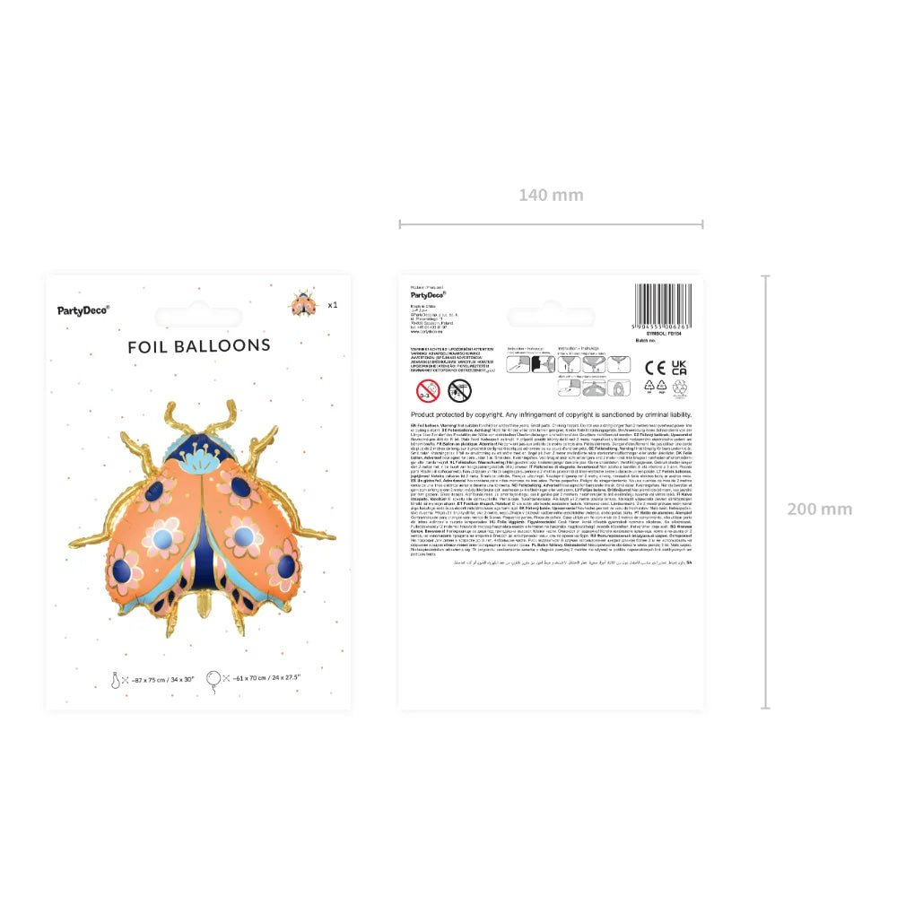 Foil Balloon - Ladybug