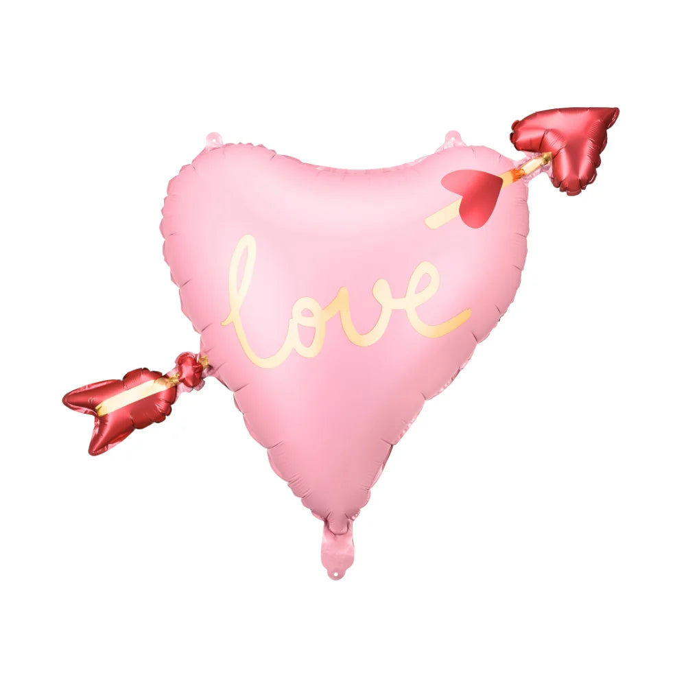 Heart w/ Arrow Foil Balloon