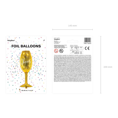 Foil balloon Glass