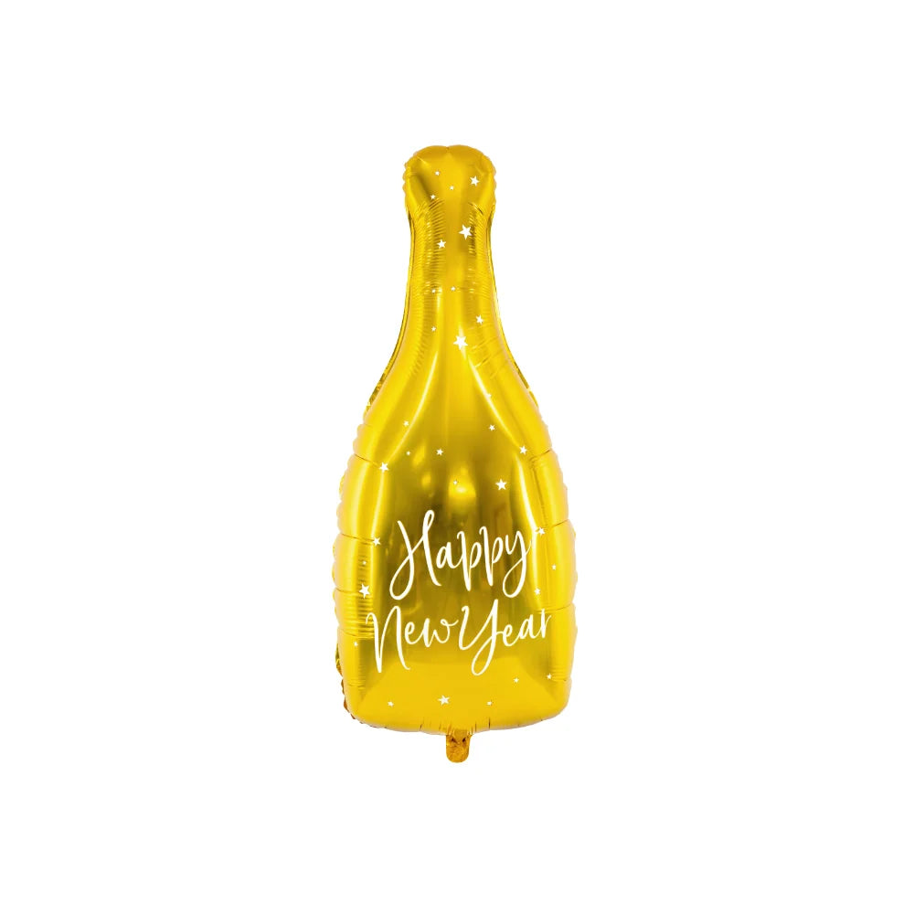 Happy New Year Bottle Shaped Foil Balloon