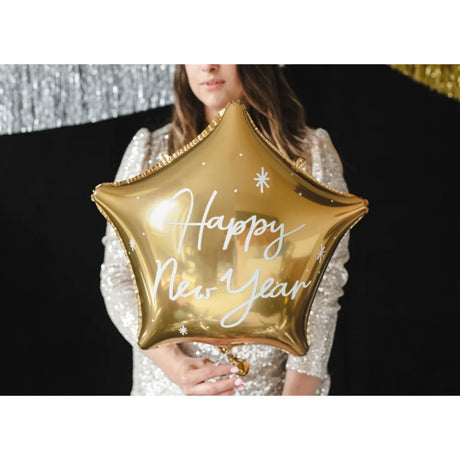 Star Shaped Happy New Year Foil Balloon