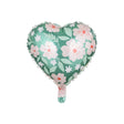 Heart w/ Flowers Foil Balloon