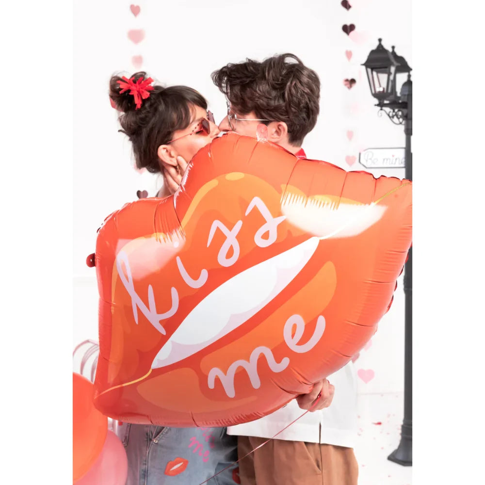 Kiss Me Lips Foil Balloon