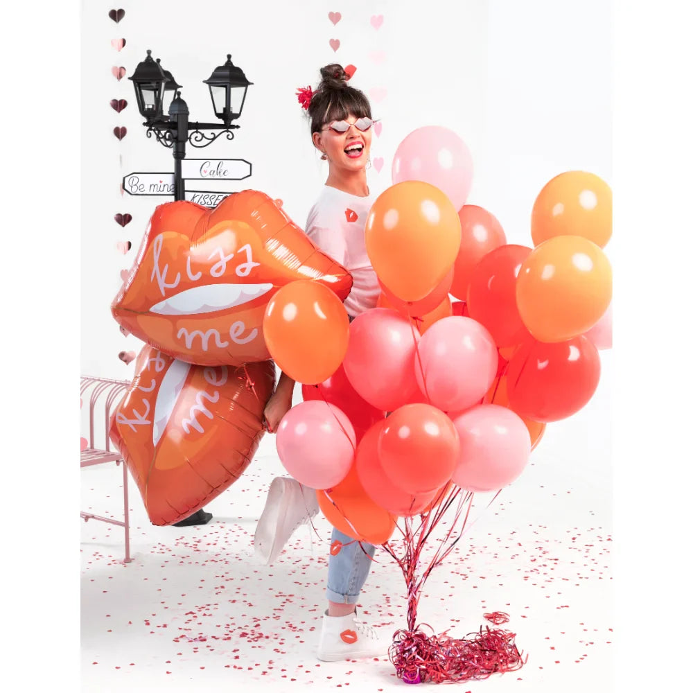 Kiss Me Lips Foil Balloon
