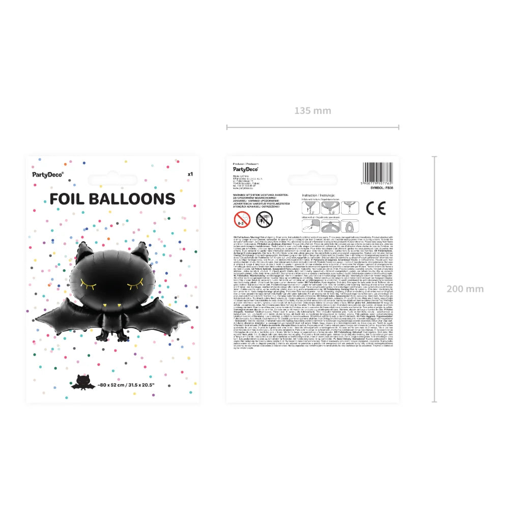 Foil Balloon - Bat