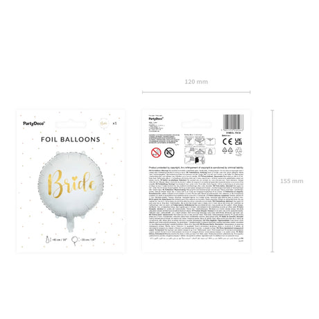 Bride Foil Balloon - Bride Foil Balloon